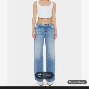 MOTHER Lil Dodger Button Sneak Jeans NWT size 30